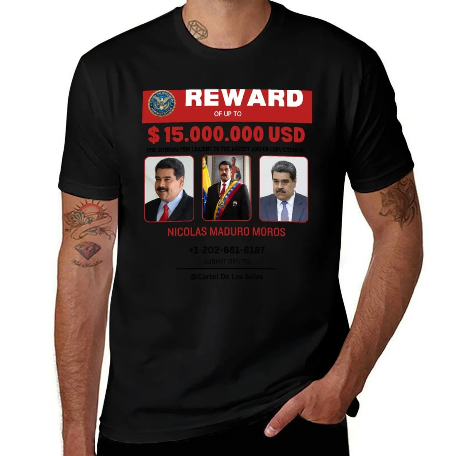 Nicolas Maduro reward recompensa camiseta design T-Shirt plus sizes graphics Louboutins mens designer t shirt
Nicolas Maduro reward recompensa camiseta design T-Shirt plus sizes graphics Louboutins mens designer t shirt