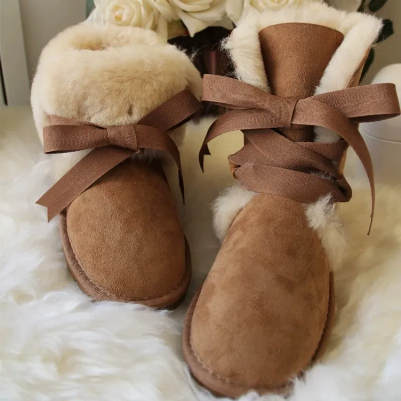 Fashion Lace Up Women Boots Natural Fur Winter Boots Multi Color Selection Real Wool Warm Boots Ladies' Mid Boots
Fashion Lace Up Women Boots Natural Fur Winter Boots Multi Color Selection Real Wool Warm Boots Ladies' Mid Boots