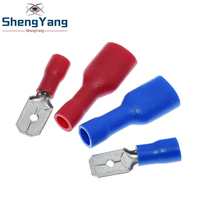 TZT 50pairs 6.3mm 16-14AWG Female Male Connector Insulated Crimp Blue Red Terminal-block FDFD2-250 MDD2-250 Electronic component
TZT 50pairs 6.3mm 16-14AWG Female Male Connector Insulated Crimp Blue Red Terminal-block FDFD2-250 MDD2-250 Electronic component