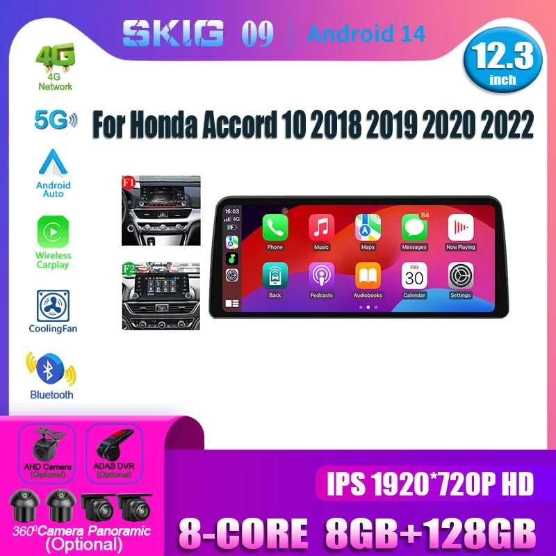 Для Honda Accord 10 2018-2020 Android 14 Система 12,3 Экран Беспроводной Carplay Автомобильный Радио Мультимедийная Навигация GPS Мультимедиа
Для Honda Accord 10 2018-2020 Android 14 Система 12,3 Экран Беспроводной Carplay Автомобильный Радио Мультимедийная Навигация GPS Мультимедиа