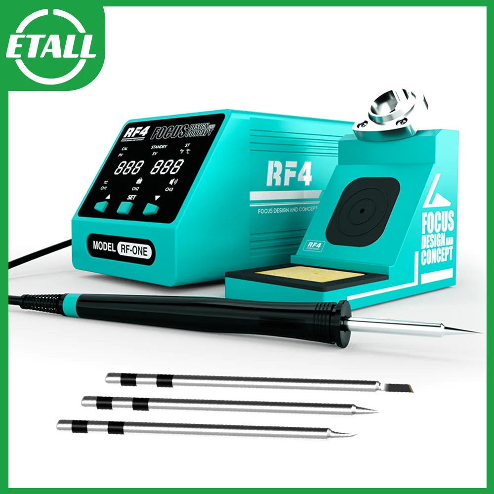 RF4 RF-ONE Smart Soldering Iron BGA PCB SMD Handle Soldering Station for Phone Motherboard Repair T12 Electronic Welding
RF4 RF-ONE Smart Soldering Iron BGA PCB SMD Handle Soldering Station for Phone Motherboard Repair T12 Electronic Welding
