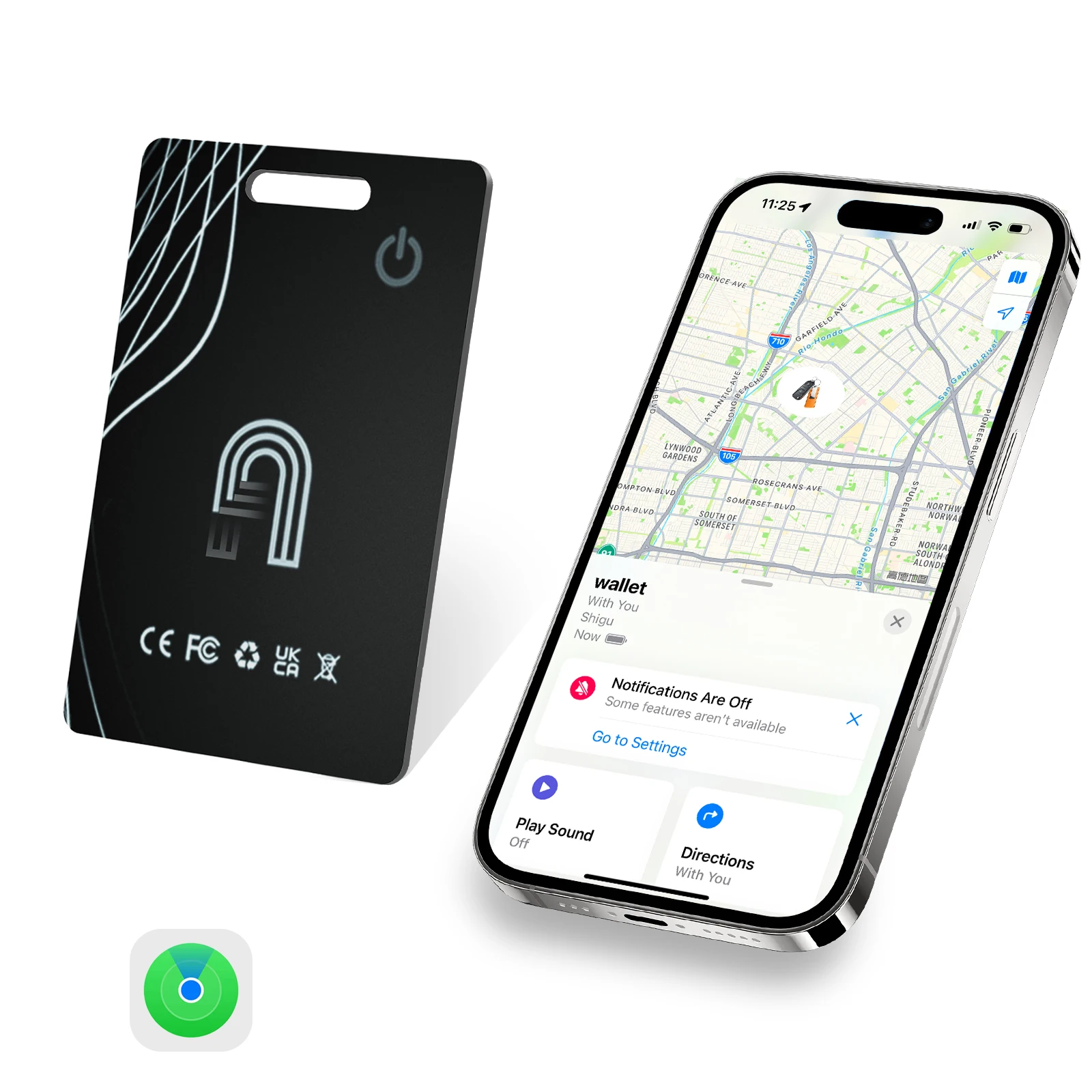 1pc Wireless Charging Bluetooth Wallet Tracker Card GPS Tracker Anti-lose Smart Tracking Card for Apple Find My App(iOS only))
1pc Wireless Charging Bluetooth Wallet Tracker Card GPS Tracker Anti-lose Smart Tracking Card for Apple Find My App(iOS only))
