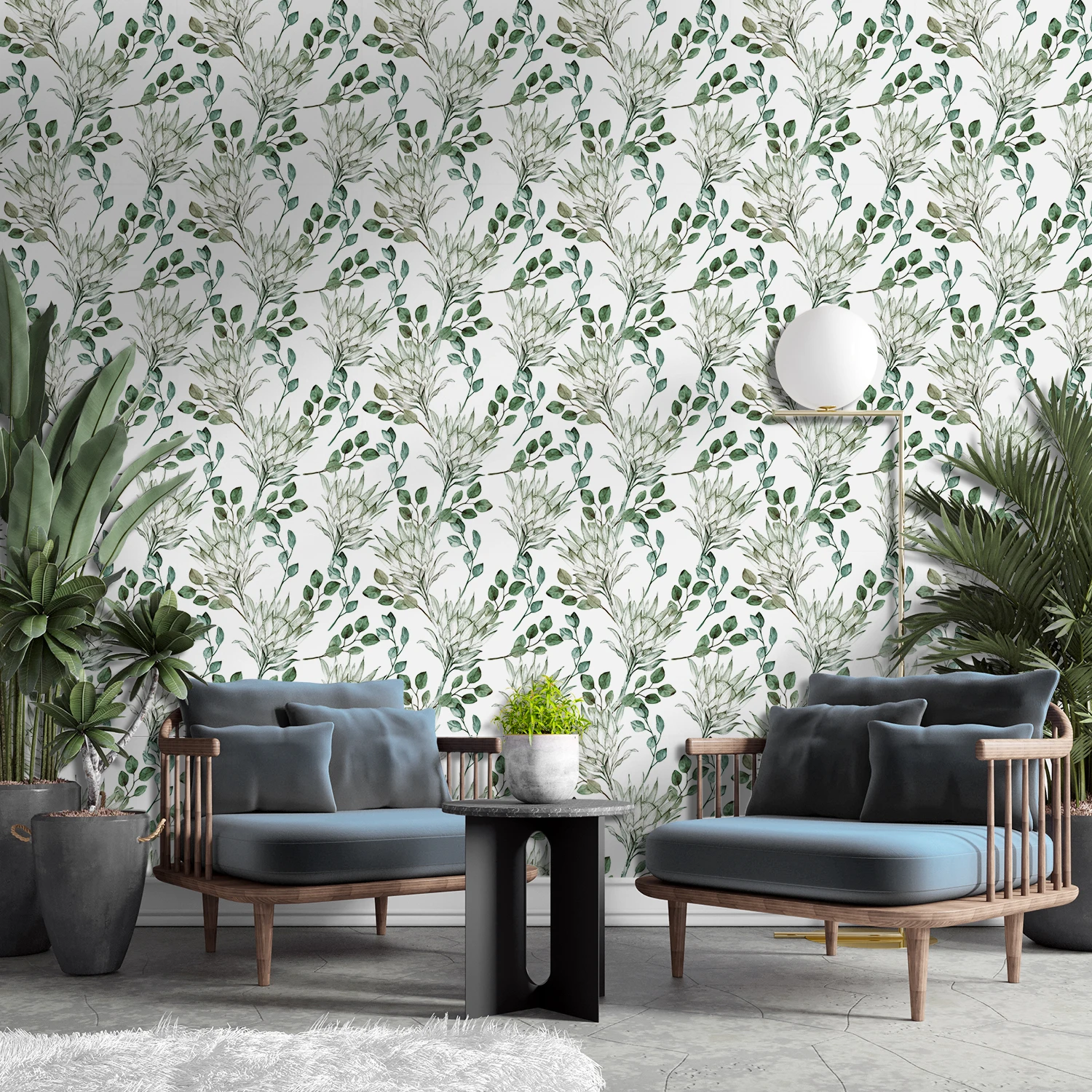 Watercolor Green Leaf Self-Adhesive Wall Sticker Roll (3 Sizes) Seamless Peel and Stick Wallpaper for Home Living Room Decor
Watercolor Green Leaf Self-Adhesive Wall Sticker Roll (3 Sizes) Seamless Peel and Stick Wallpaper for Home Living Room Decor