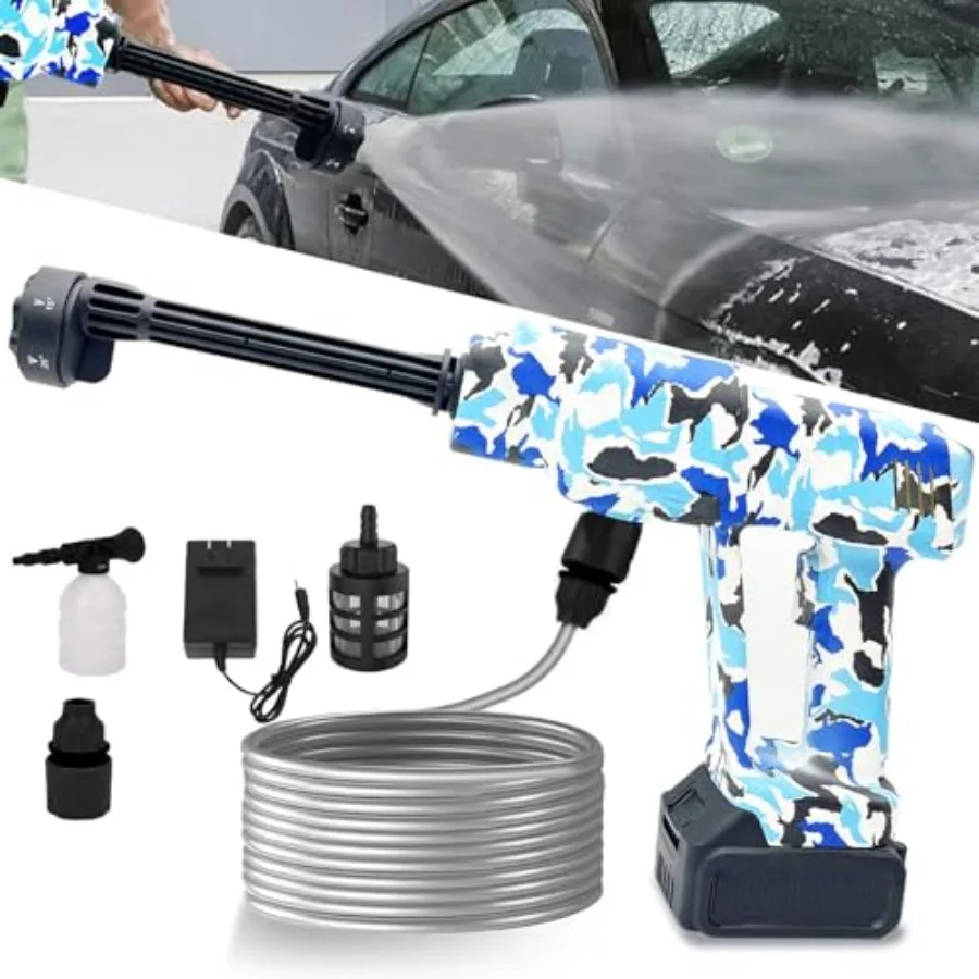 Portable Cordless Blade Blower 6-in-1 Nozzle Powered by 1220 PSI Battery for car Washing Suitable for Houses Floors Plants Gard
Portable Cordless Blade Blower 6-in-1 Nozzle Powered by 1220 PSI Battery for car Washing Suitable for Houses Floors Plants Gard