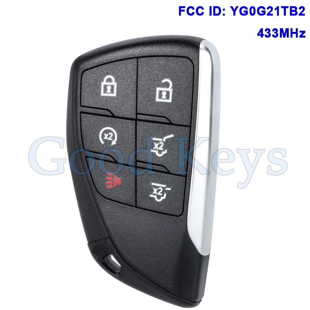 KEYECU YG0G21TB2 HUFGM2718 Smart Remote Key Fob for Chevrolet Suburban Tahoe for GMC Yukon XL Denali 2021 2022 2023 2024
KEYECU YG0G21TB2 HUFGM2718 Smart Remote Key Fob for Chevrolet Suburban Tahoe for GMC Yukon XL Denali 2021 2022 2023 2024