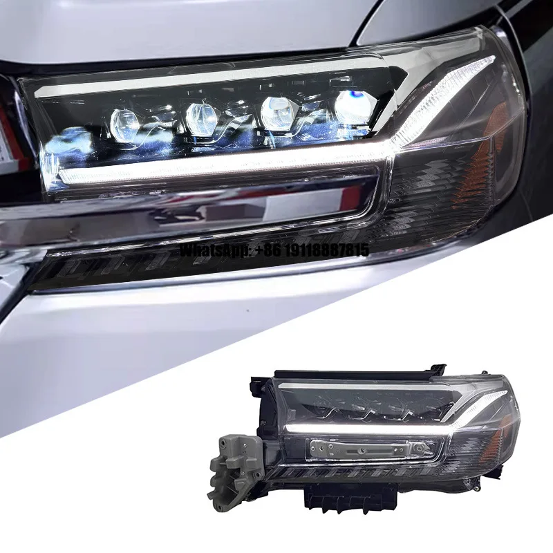 Quad Projector Lens LED Headlight Assembly for Toyota Land Cruiser LC200 2016-2021 Sequential Flowing Turn Signal, DRL
Quad Projector Lens LED Headlight Assembly for Toyota Land Cruiser LC200 2016-2021 Sequential Flowing Turn Signal, DRL