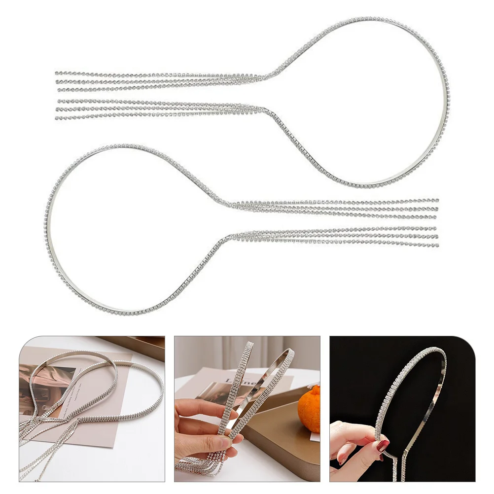 2 шт. изящные ободки для волос с кисточками и сверкающими стразами, элегантные женские головные уборы для вечеринок, выпускных и повседневной носки
2 шт. изящные ободки для волос с кисточками и сверкающими стразами, элегантные женские головные уборы для вечеринок, выпускных и повседневной носки