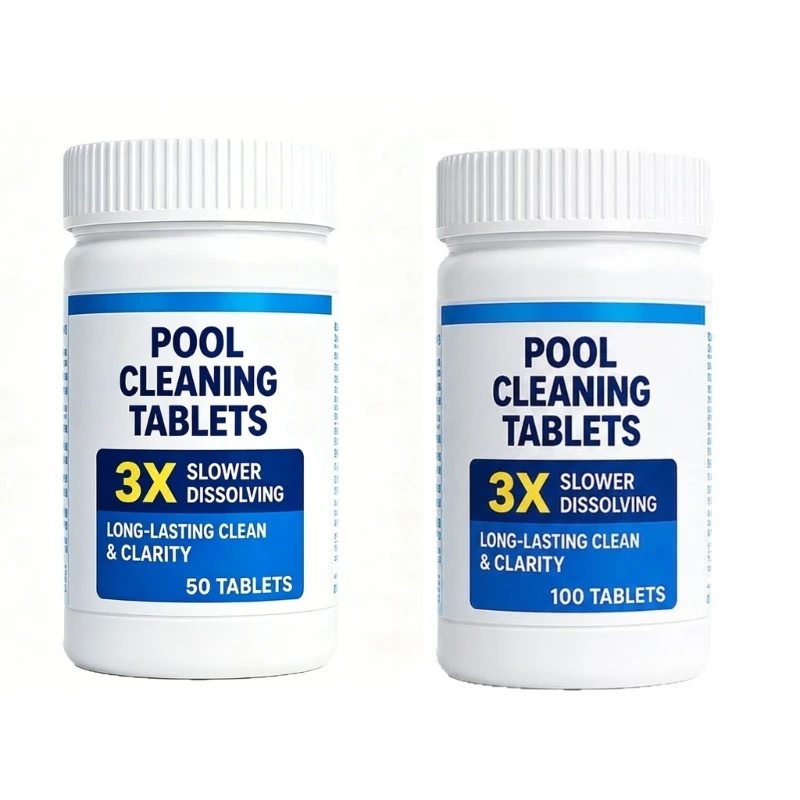 D8KE Pack of 50/100 Fast Acting Effective Swimming Pool Water Clarifier Tablets Remove And Odors Pool Cleaning Tablets
D8KE Pack of 50/100 Fast Acting Effective Swimming Pool Water Clarifier Tablets Remove And Odors Pool Cleaning Tablets