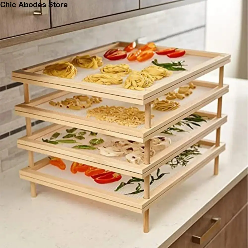 Деревянный 2-уровневый держатель для пищевой сушилки, съемные стойки для сушки макарон с циркуляцией воздуха, штабелируемые противоскользящие ножки, сетчатый держатель для пищевой сушилки
Деревянный 2-уровневый держатель для пищевой сушилки, съемные стойки для сушки макарон с циркуляцией воздуха, штабелируемые противоскользящие ножки, сетчатый держатель для пищевой сушилки