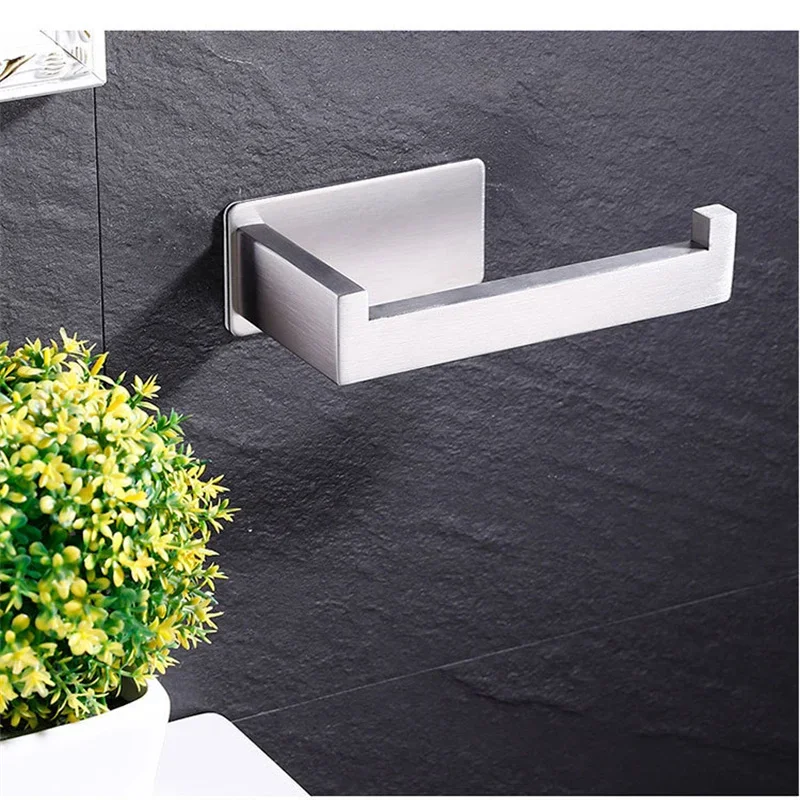High Quality 304 Stainless Steel Roll Paper Holder Nail-free Toilet Tissue Kitchen Towel Roll Dispenser Bathroom Accessories
High Quality 304 Stainless Steel Roll Paper Holder Nail-free Toilet Tissue Kitchen Towel Roll Dispenser Bathroom Accessories