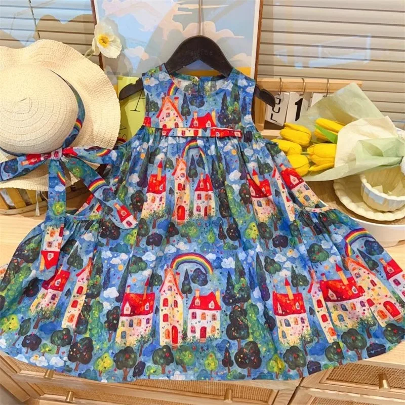 TOY-Girls' Printed Vest Dress Summer Outfit2025New Stylish Design Princess Sleeveless Dress for Girls
TOY-Girls' Printed Vest Dress Summer Outfit2025New Stylish Design Princess Sleeveless Dress for Girls