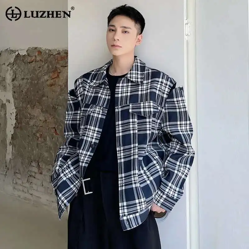 LUZHEN 2025 весеннее повседневное пальто в клетку с принтом и полыми плечами, мужская стильная оригинальная повседневная куртка высокого качества LZ9893
LUZHEN 2025 весеннее повседневное пальто в клетку с принтом и полыми плечами, мужская стильная оригинальная повседневная куртка высокого качества LZ9893