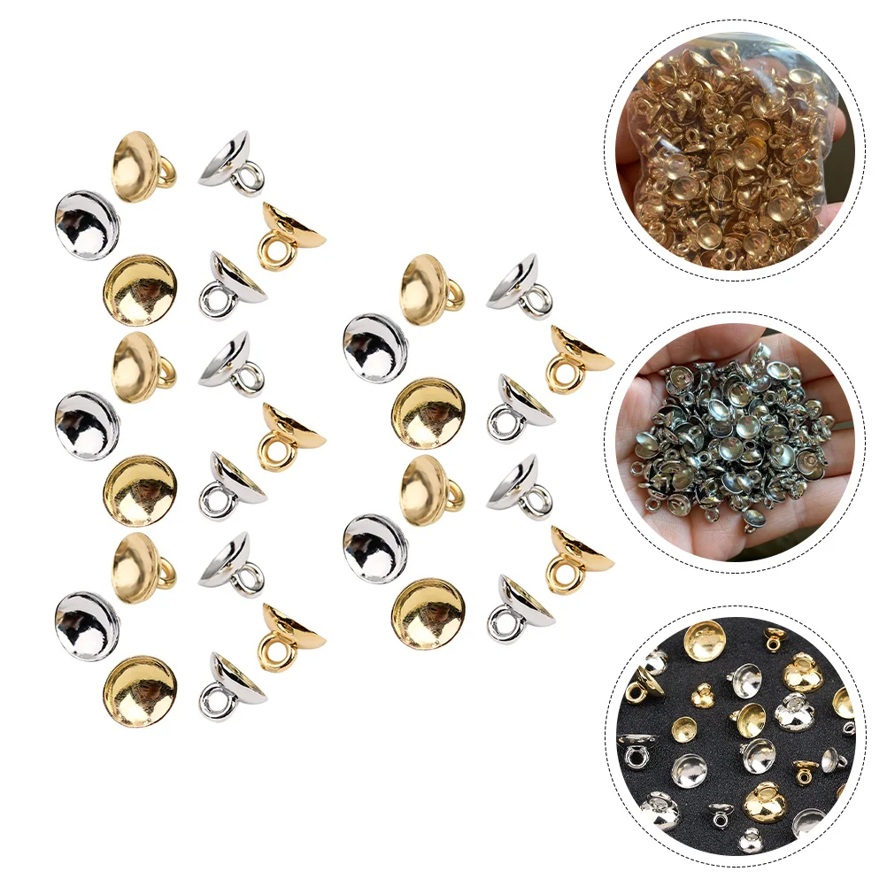 400 Pcs Connectors Bowl-shaped Round Hanger Jewelry Half-drilled Beads Accessories Silver Alloy
400 Pcs Connectors Bowl-shaped Round Hanger Jewelry Half-drilled Beads Accessories Silver Alloy