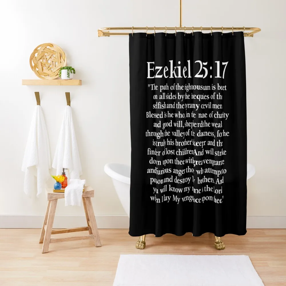 Ezekiel 25:17 - Full Passage Shower Curtain Waterproof Bath And Anti-Mold Waterproof Shower And Anti-Mold Bathtub Curtain
Ezekiel 25:17 - Full Passage Shower Curtain Waterproof Bath And Anti-Mold Waterproof Shower And Anti-Mold Bathtub Curtain