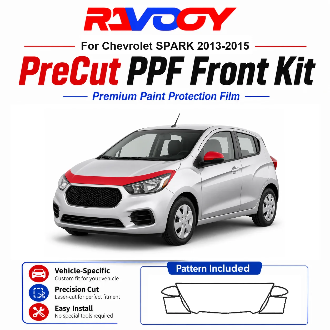 8.5mil TPU Precut PPF Kit For 2025-2026 Acura ADX - Hood, Partial Fenders & Full Mirror Set - Self-Healing Gloss Clear Bra Film
8.5mil TPU Precut PPF Kit For 2025-2026 Acura ADX - Hood, Partial Fenders & Full Mirror Set - Self-Healing Gloss Clear Bra Film