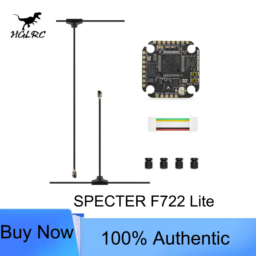 HGLRC SPECTER F722 Lite Flight Controller Built ELRS 2.4G Receiver ICM42688 Gyro AIO FC for FPV Racing Drone Quadcopter Assembly
HGLRC SPECTER F722 Lite Flight Controller Built ELRS 2.4G Receiver ICM42688 Gyro AIO FC for FPV Racing Drone Quadcopter Assembly