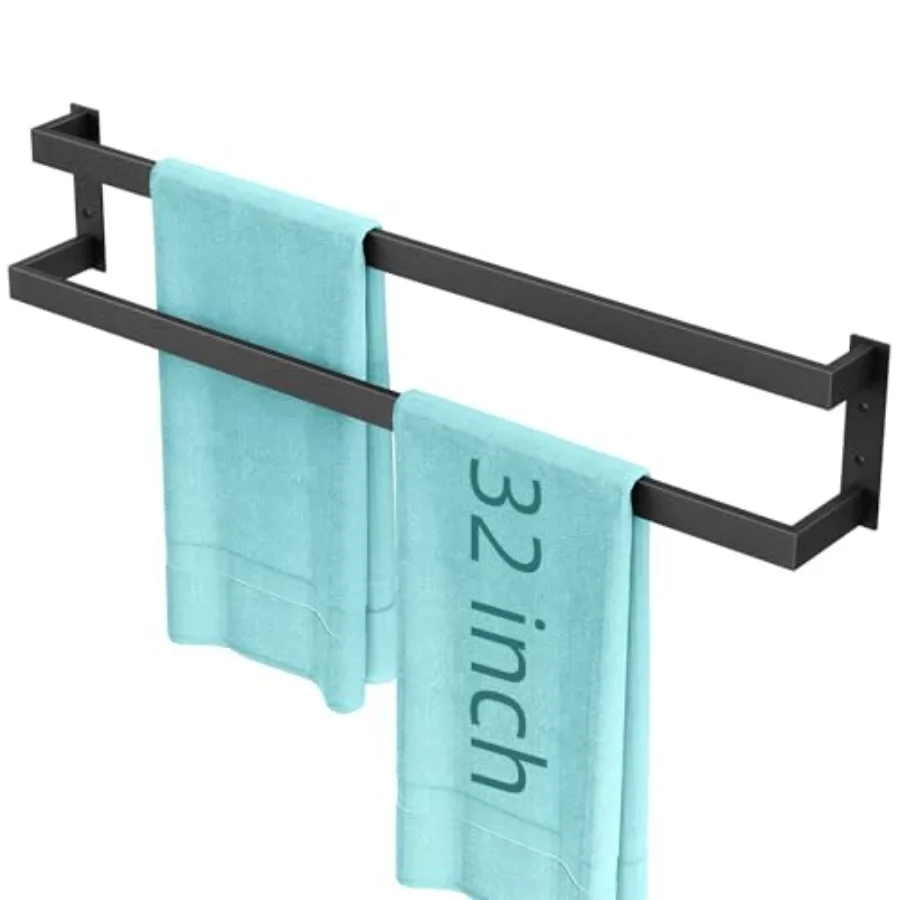 Double Towel Bar Towel Rack for Bathroom Towel Holder Wall Mounted Double Towel Rod Towel Rail Hanger for Wall Kitchen Matte Bl
Double Towel Bar Towel Rack for Bathroom Towel Holder Wall Mounted Double Towel Rod Towel Rail Hanger for Wall Kitchen Matte Bl