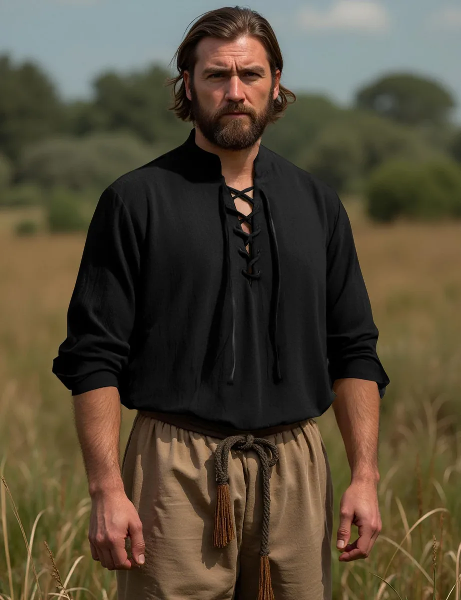 Men's Cotton Linen Shirts Men Long Sleeved Loose Casual Top
Men's Cotton Linen Shirts Men Long Sleeved Loose Casual Top