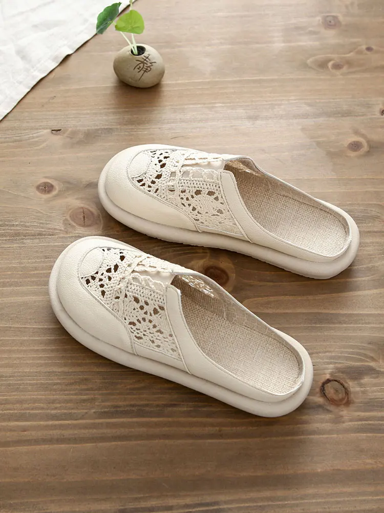Women's Summer Outdoor Wear Flat Bottom Semi-Slipper Cute Slimming Cool Slipper Hollow out Mesh Upgraded Version Forest System
Women's Summer Outdoor Wear Flat Bottom Semi-Slipper Cute Slimming Cool Slipper Hollow out Mesh Upgraded Version Forest System