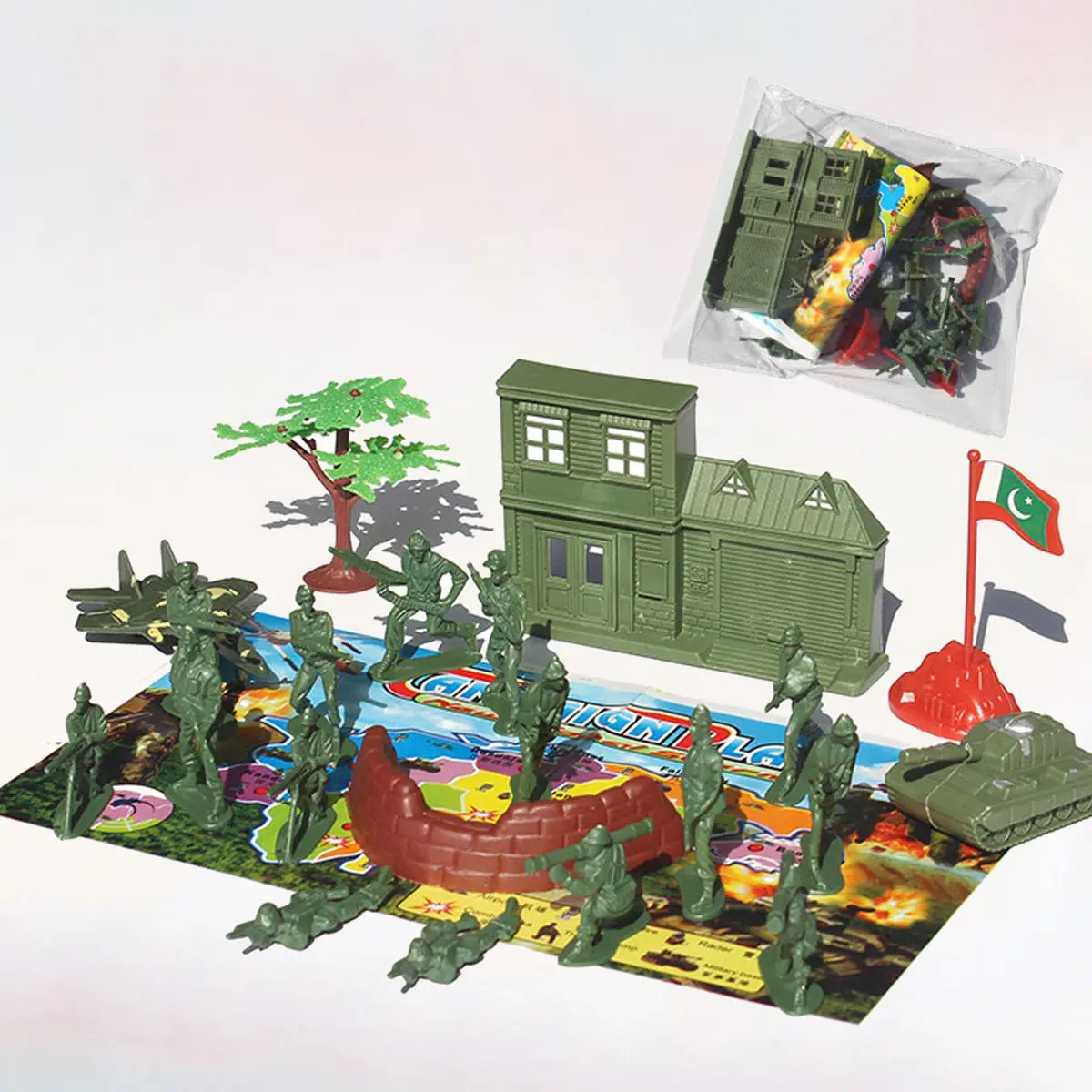 21Pcs Plastic Military Soldier Playset for Kids Pretend Battle Game Sand Table Activity Enhances Imagination Military Learning
21Pcs Plastic Military Soldier Playset for Kids Pretend Battle Game Sand Table Activity Enhances Imagination Military Learning