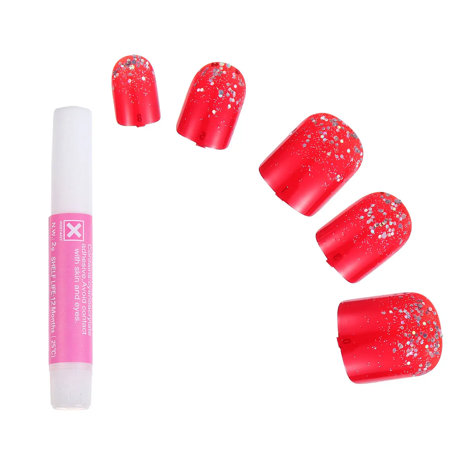 48 шт. блестящих накладных ногтей, красные, короткие, квадратные, с полным покрытием, модные, устойчивые к сколам, с прочным креплением, для повседневного использования и вечеринок
48 шт. блестящих накладных ногтей, красные, короткие, квадратные, с полным покрытием, модные, устойчивые к сколам, с прочным креплением, для повседневного использования и вечеринок