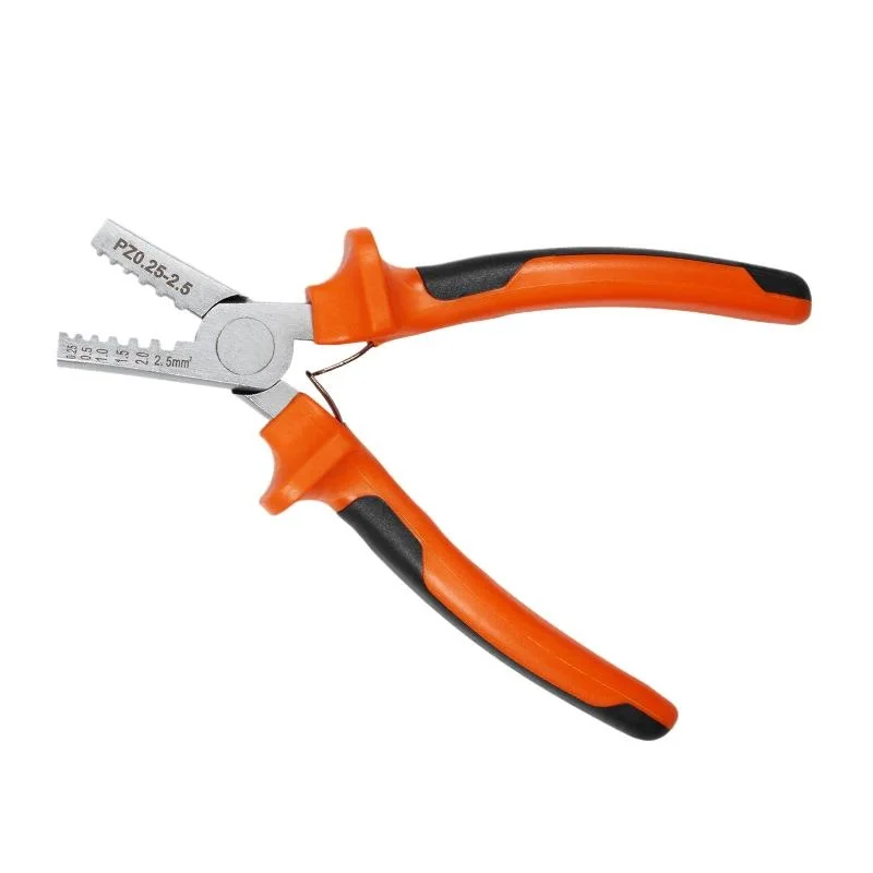 Wholesale PZ 0.25-2.5 German-style small portable wire crimping pliers, sleeve crimping pliers
Wholesale PZ 0.25-2.5 German-style small portable wire crimping pliers, sleeve crimping pliers