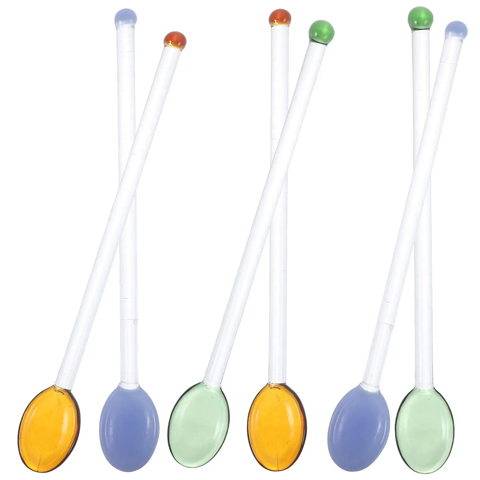 6pcs Glass Spoon Lovely Stirring Sticks for Cocktail Drinks Blender Bar Kitchen Bar Tools Mixing Juices Coffees
6pcs Glass Spoon Lovely Stirring Sticks for Cocktail Drinks Blender Bar Kitchen Bar Tools Mixing Juices Coffees