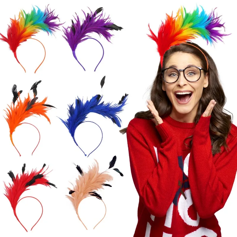 Colorful Feather Hair Clip Headpiece Festival Party Performance Dance Decor Headband Prop Vibrant Essential
Colorful Feather Hair Clip Headpiece Festival Party Performance Dance Decor Headband Prop Vibrant Essential