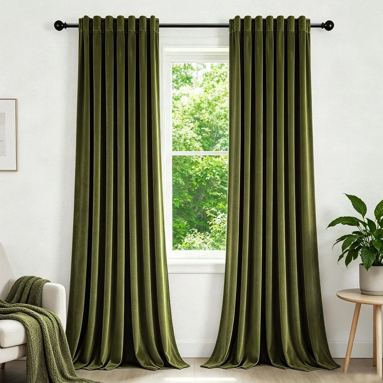 Vintage Velvet Curtains for Bedroom, Room Darkening Thermal Insulated Drapes, 52x96 Inches, 2 Panels
Vintage Velvet Curtains for Bedroom, Room Darkening Thermal Insulated Drapes, 52x96 Inches, 2 Panels