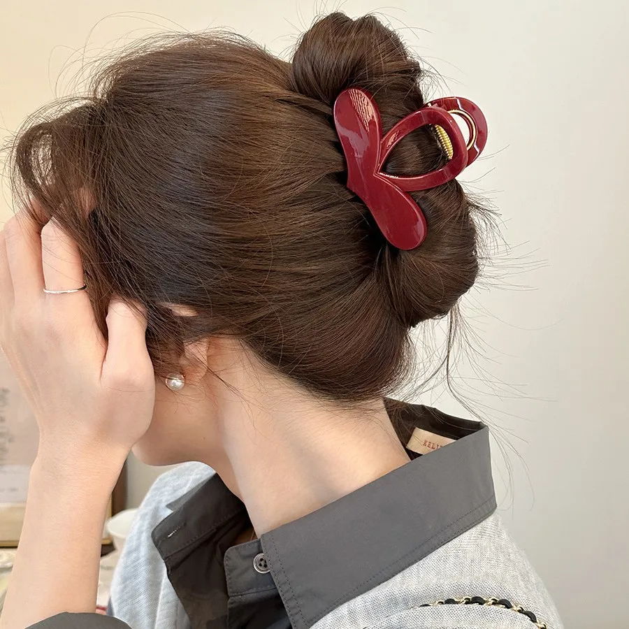 Acetate Heart Shark Hair Claw Clip Simple Chic High Quality Updo Hair Pin for Women Back Head Daily Use Beige
Acetate Heart Shark Hair Claw Clip Simple Chic High Quality Updo Hair Pin for Women Back Head Daily Use Beige