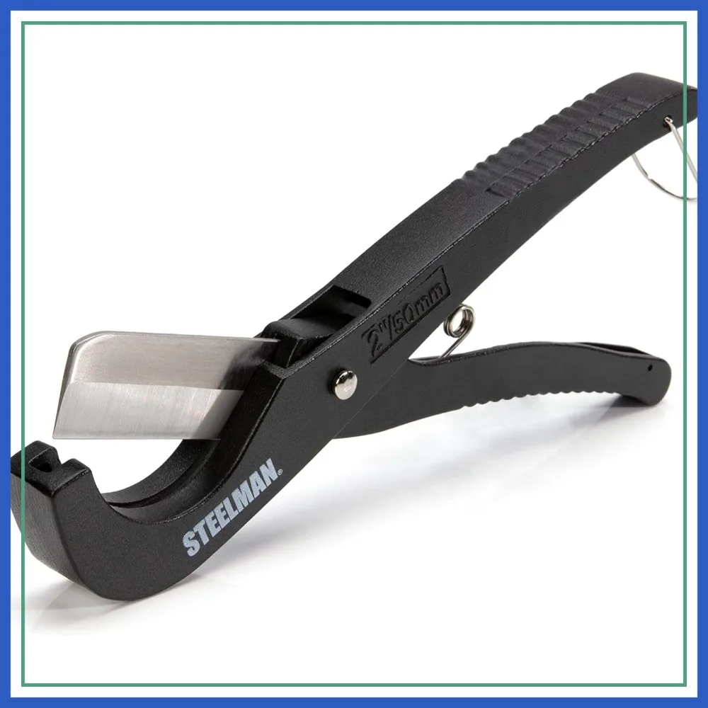 Steel PVC Pipe Cutter Tool, Cuts 2-inch Tube, Stainless Steel Blade
Steel PVC Pipe Cutter Tool, Cuts 2-inch Tube, Stainless Steel Blade