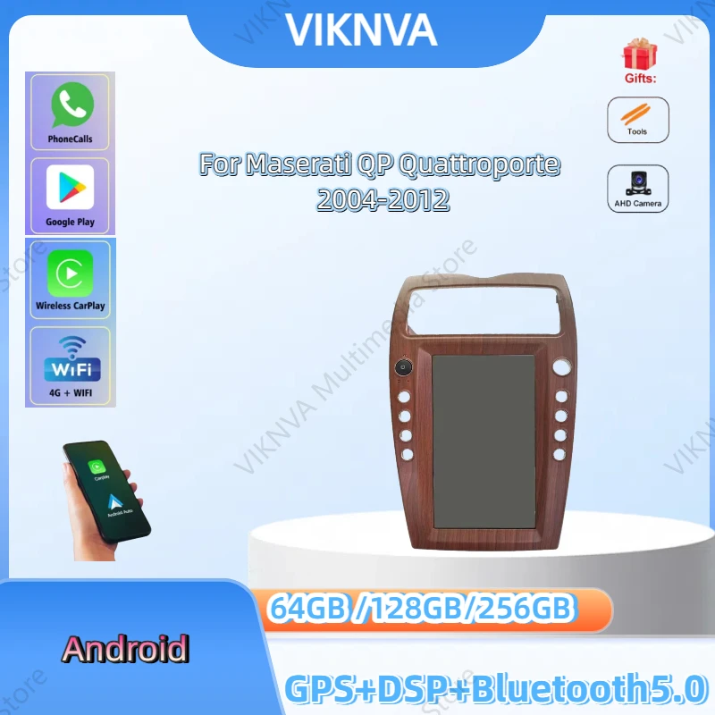 VIKNVA Android Car Stereo For Maserati Quattroporte 2008-2012 Multimedia Radio Bluetooth Audio Stereo Wireless CarPlay Headunit
VIKNVA Android Car Stereo For Maserati Quattroporte 2008-2012 Multimedia Radio Bluetooth Audio Stereo Wireless CarPlay Headunit
