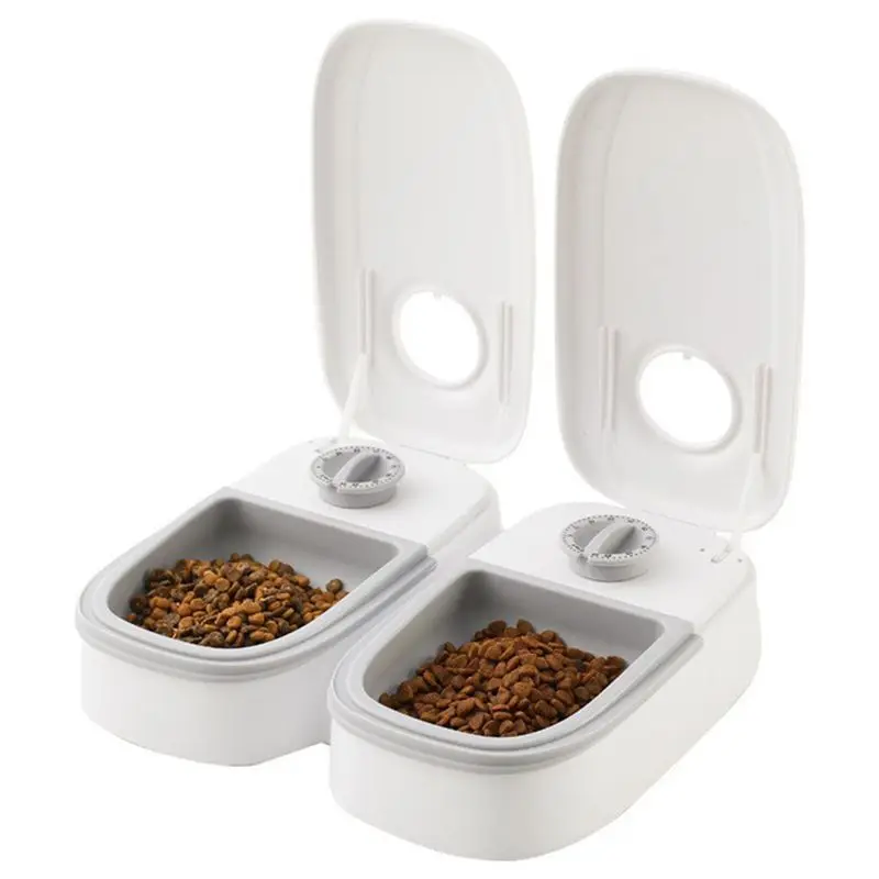 Автоматическая кормушка для кошек на 2 приема пищи - дозатор влажного корма с охлаждением на 48 часов для щенков и котят в форме йогурта и консервов - AT36
Автоматическая кормушка для кошек на 2 приема пищи - дозатор влажного корма с охлаждением на 48 часов для щенков и котят в форме йогурта и консервов - AT36