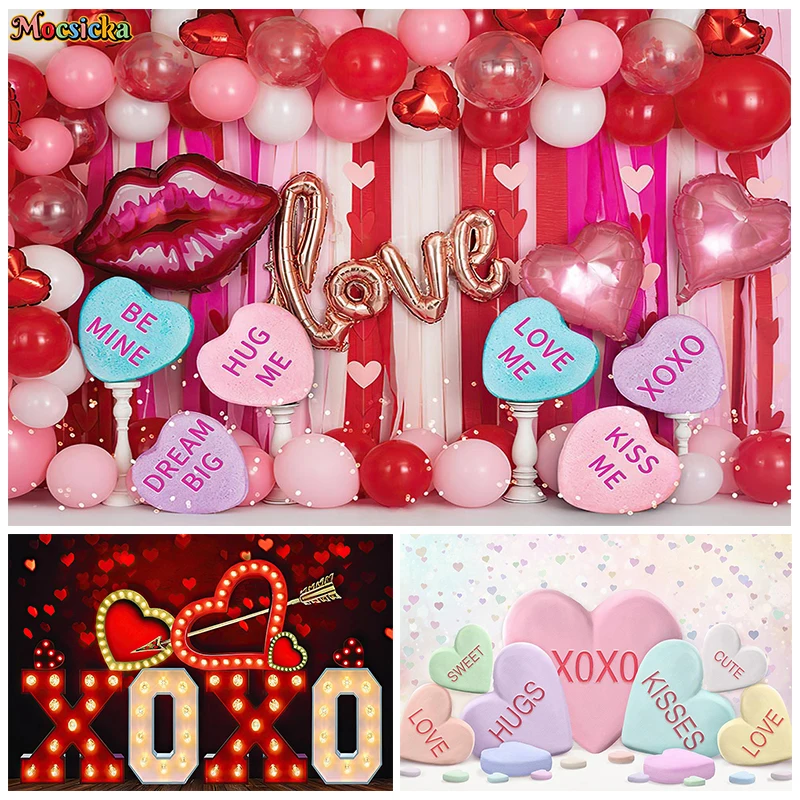 Mocsicka Valentine's Day Photography Backdrop Love Balloon Background Wedding Party Happy Holidays Photo Banner Studio Props
Mocsicka Valentine's Day Photography Backdrop Love Balloon Background Wedding Party Happy Holidays Photo Banner Studio Props