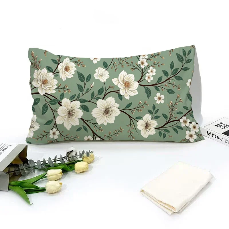 Floral-Printed Green Pillowcase For Comfortable Sleep Bedroom Living Room Sofa Cushion Cover
Floral-Printed Green Pillowcase For Comfortable Sleep Bedroom Living Room Sofa Cushion Cover