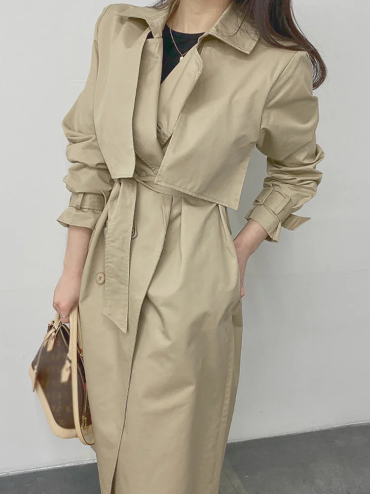Korean Bubble Sleeve Belt Windbreaker Women 2023 Spring New Tide Single Breasted Minimalist Trench Coats Outwear M275
Korean Bubble Sleeve Belt Windbreaker Women 2023 Spring New Tide Single Breasted Minimalist Trench Coats Outwear M275