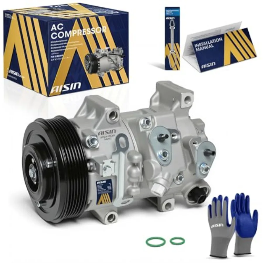 Aftermarket ACCT-00569 AC compressor for Toyota Corolla 2009-2010, Matrix 2009-20102012, Scion xD 2008-2014: aluminum, black, 6
Aftermarket ACCT-00569 AC compressor for Toyota Corolla 2009-2010, Matrix 2009-20102012, Scion xD 2008-2014: aluminum, black, 6