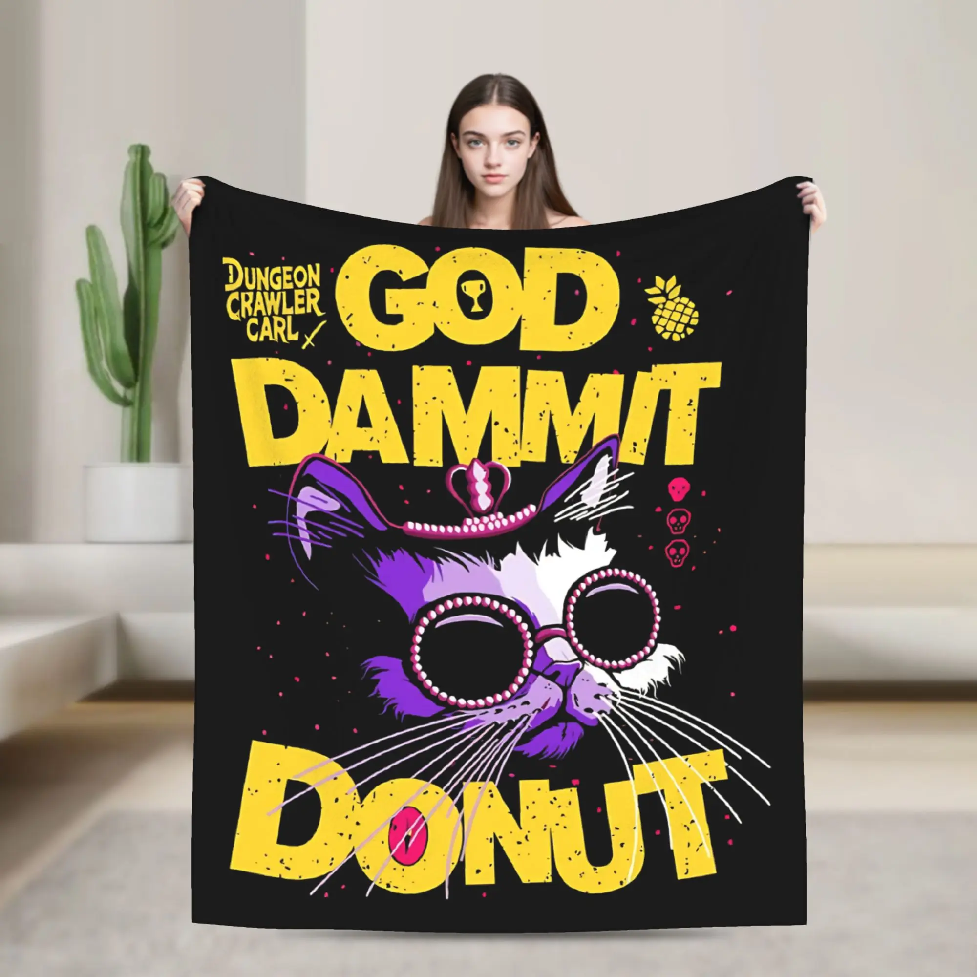 Goddamnit Donut Dungeon Crawler Carl Blanket Flannel Breathable Super Warm Throw Blanket for Sofa Bedroom Bedding Throws
Goddamnit Donut Dungeon Crawler Carl Blanket Flannel Breathable Super Warm Throw Blanket for Sofa Bedroom Bedding Throws