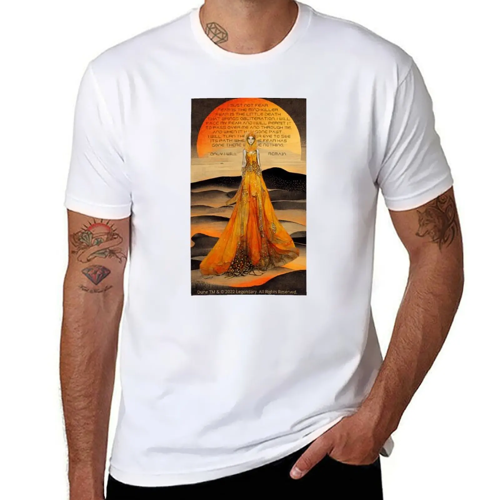 Lady Jessica’s Litany Against Fear Poster T-Shirt man t shirts graphic t shirts for man cotton T-Shirt
Lady Jessica’s Litany Against Fear Poster T-Shirt man t shirts graphic t shirts for man cotton T-Shirt