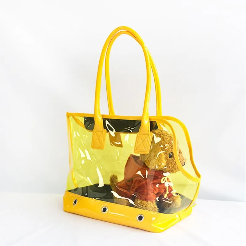 Travel transparent PVC portable pet bag new go out breathable shoulder cat bag dog bag
Travel transparent PVC portable pet bag new go out breathable shoulder cat bag dog bag