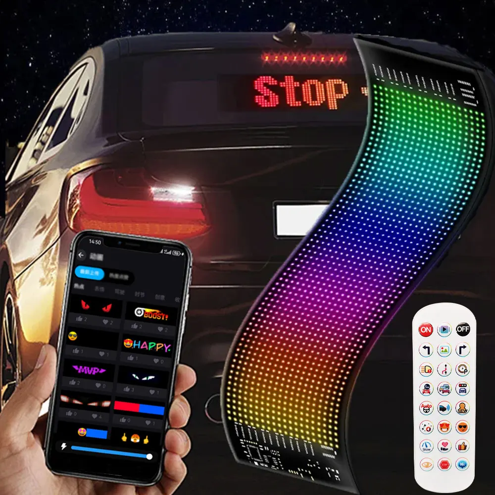 RGB светодиодная матрица, пиксельная панель управления, дистанционная светодиодная панель, гибкий дисплей, свет, удаленное приложение, Bluetooth, автомобильный рекламный экран, декоративный
RGB светодиодная матрица, пиксельная панель управления, дистанционная светодиодная панель, гибкий дисплей, свет, удаленное приложение, Bluetooth, автомобильный рекламный экран, декоративный