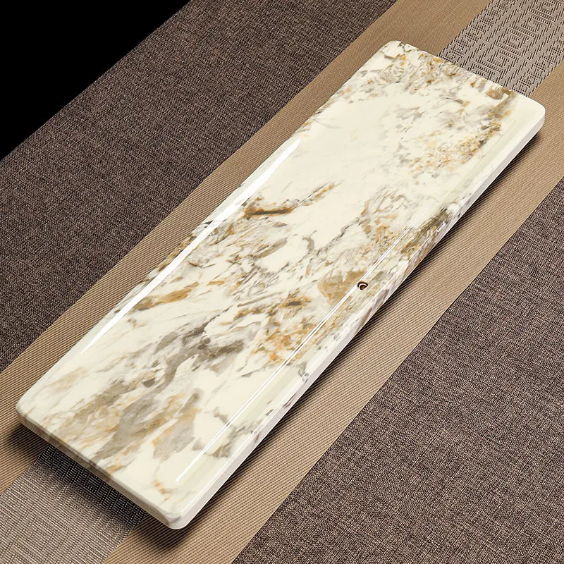Long Rectangle Tea Tray Serving Decorative Marble Ceremony Ash Valet Tea Tray Living Room Hospitality Bandejas Home Products
Long Rectangle Tea Tray Serving Decorative Marble Ceremony Ash Valet Tea Tray Living Room Hospitality Bandejas Home Products