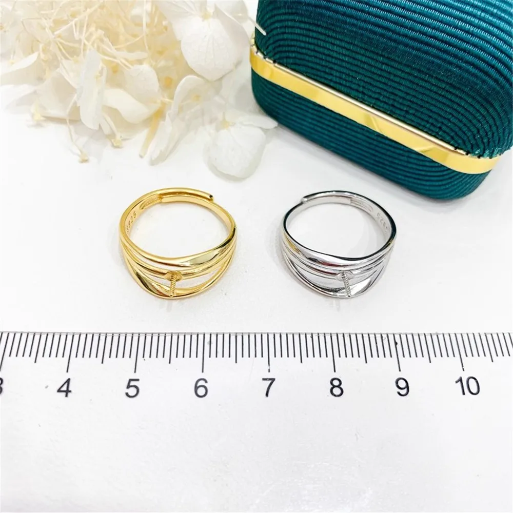 S925 Silver Sterling Ring Inlaid Zirconia Half Hole Pearl Ring Base Resizable Design DIY Handmade Fine Jewelry Ring Accessories
S925 Silver Sterling Ring Inlaid Zirconia Half Hole Pearl Ring Base Resizable Design DIY Handmade Fine Jewelry Ring Accessories