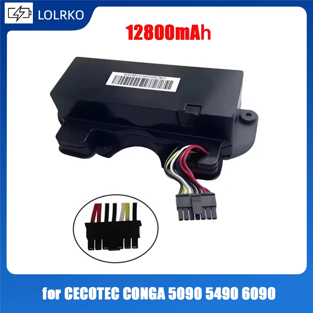 12800mAh Li-ion Battery for CECOTEC CONGA 4090 5090 3090 1690 1890 2090 Robot Vacuum Cleaner 14.4V 18650 Battery Packs
12800mAh Li-ion Battery for CECOTEC CONGA 4090 5090 3090 1690 1890 2090 Robot Vacuum Cleaner 14.4V 18650 Battery Packs