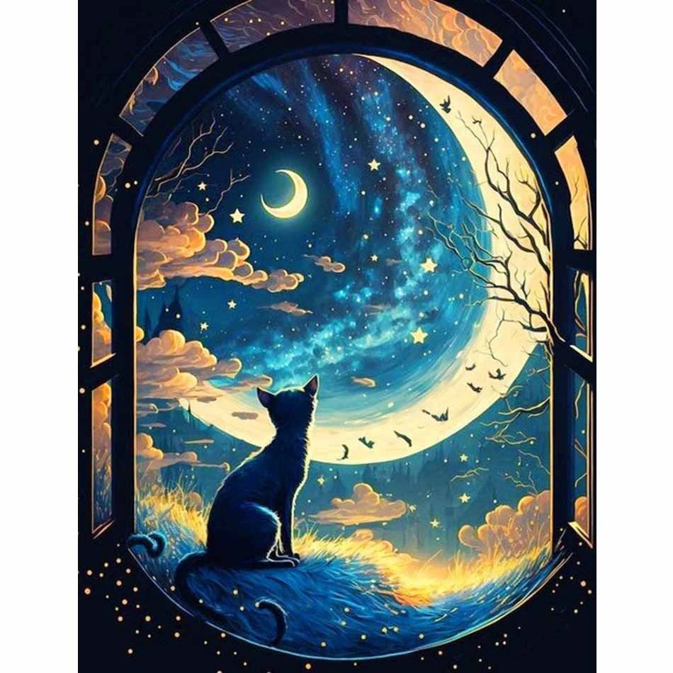 Jigsaw Puzzle Adult Cat Admiring the Moon Home Decor Adults Puzzle Games Family Fun Floor Puzzles Educational Toys for Kids
Jigsaw Puzzle Adult Cat Admiring the Moon Home Decor Adults Puzzle Games Family Fun Floor Puzzles Educational Toys for Kids 