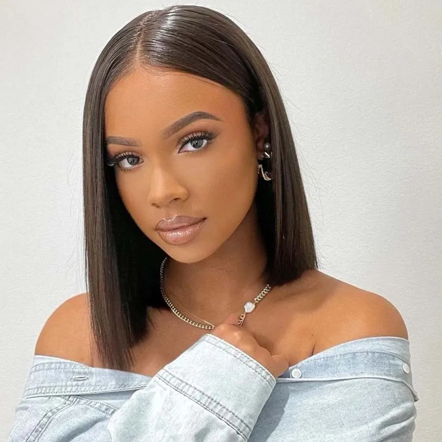 Straight Short Bob Human Hair Wigs Transparent 13x4 Lace Frontal Human Hair Wigs For Women Pre Plucked Short Bob Lace Front Wigs
Straight Short Bob Human Hair Wigs Transparent 13x4 Lace Frontal Human Hair Wigs For Women Pre Plucked Short Bob Lace Front Wigs