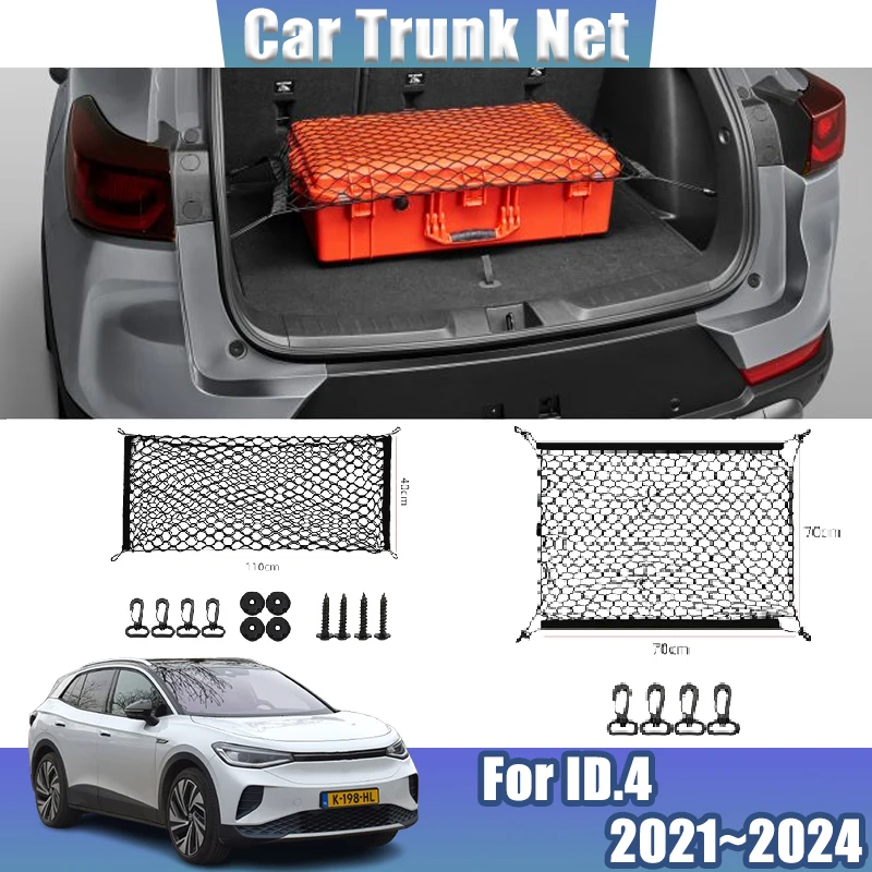 For Volkswagen ID.4 2021~2024 2022 Organizer Luggage Storage Bag Trunk Nets Black Mesh Nylon Trunk Stretchable Car Accessories
For Volkswagen ID.4 2021~2024 2022 Organizer Luggage Storage Bag Trunk Nets Black Mesh Nylon Trunk Stretchable Car Accessories