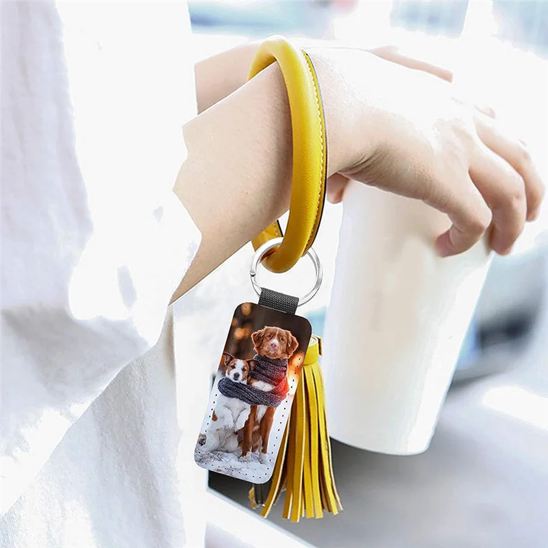 Precisionn 20Piece Glitter PU Leather Keychain Heat Transfer Keyring Sublimation Keychains Blank Silver
Precisionn 20Piece Glitter PU Leather Keychain Heat Transfer Keyring Sublimation Keychains Blank Silver