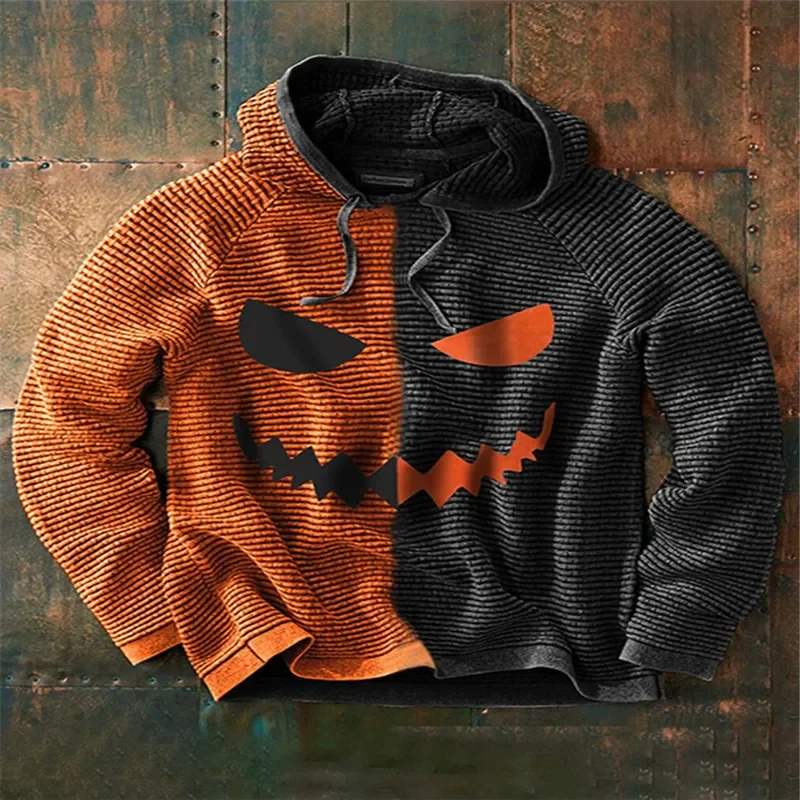 Halloween Pumpkin New Digital Printing Men's Hoodie Autumn Sewn Ribbed Men's Top Winter Pullover Long Sleeve Loose Hooded Shirt
Halloween Pumpkin New Digital Printing Men's Hoodie Autumn Sewn Ribbed Men's Top Winter Pullover Long Sleeve Loose Hooded Shirt