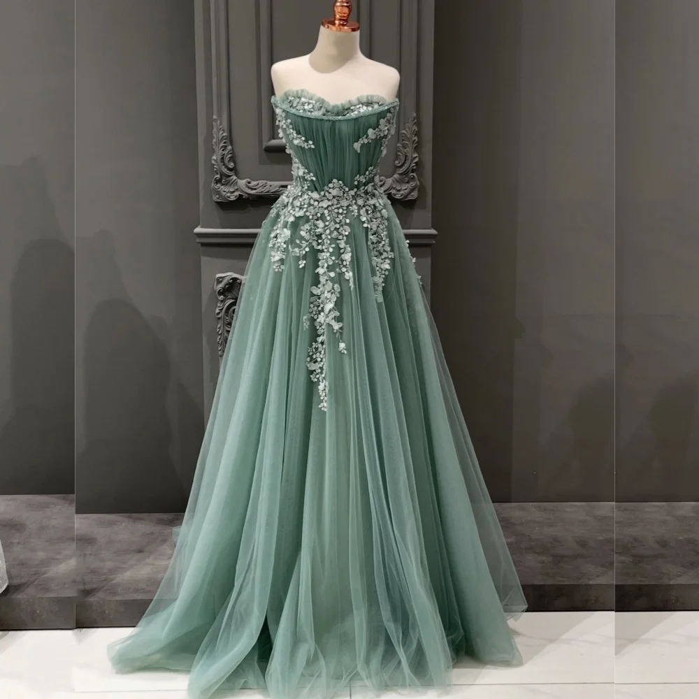 Customized Elegant Exquisite Organza Sequined Pleat A-line Strapless Long Dresses Bespoke Occasion Fashion
Customized Elegant Exquisite Organza Sequined Pleat A-line Strapless Long Dresses Bespoke Occasion Fashion